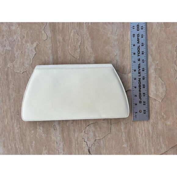 vintage charles jourdan bag Ivory Clutch TG - Picture 6 of 6